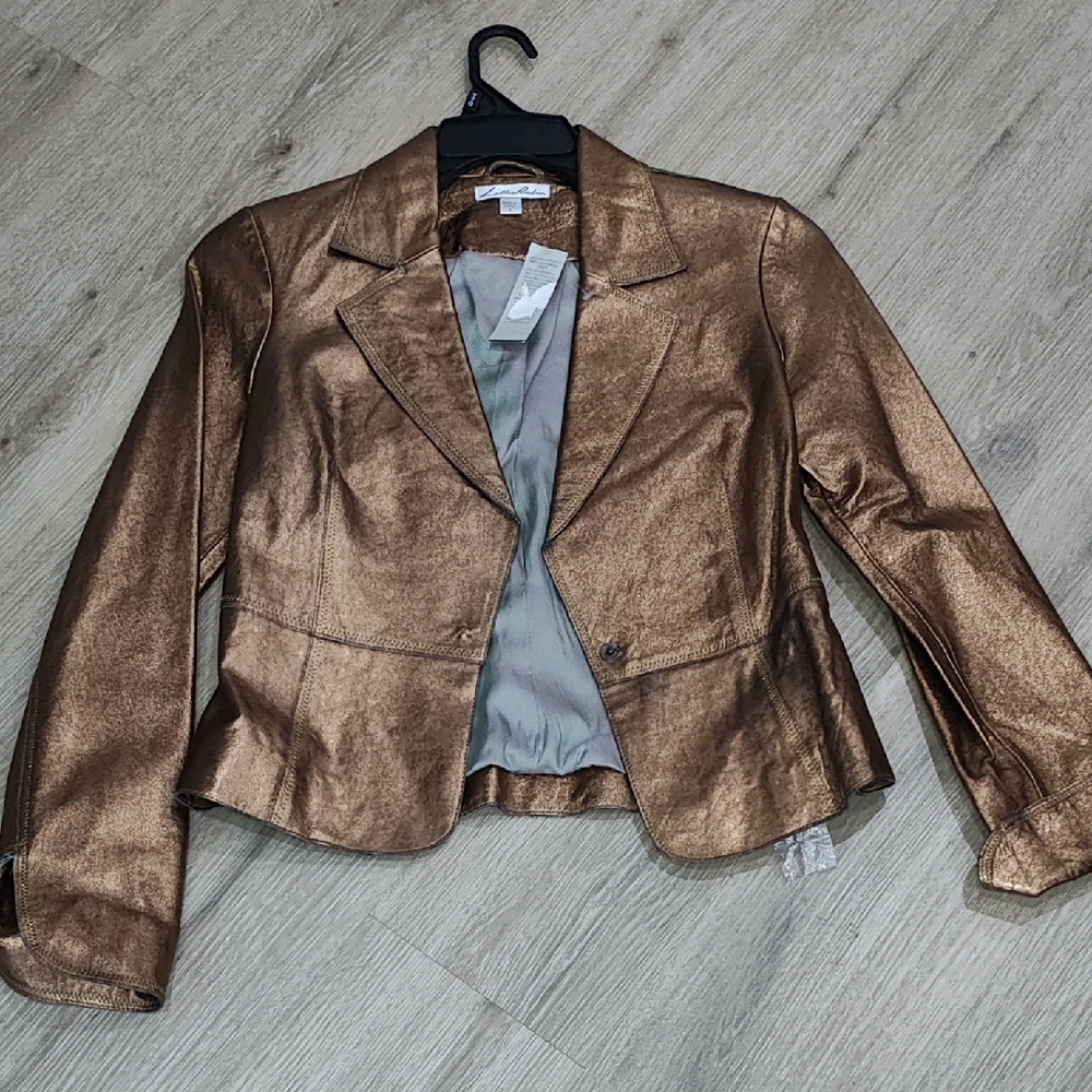 Lillie Ruben Shimmering Bronze Blazer